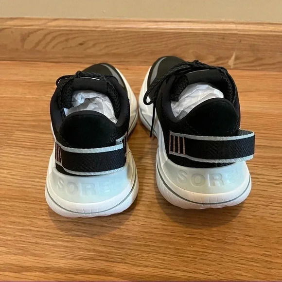 Sorel Women's Explorer Blitz Leisure Lace Sneaker - Black/Blue Hint NWB 8 - Picture 3 of 10